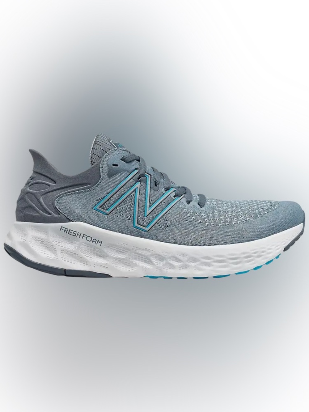 New Balance Grey Athletic Shoe with Teal Trim